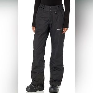 Arctic womens petite insulated snow ski pant- black- xsmall short